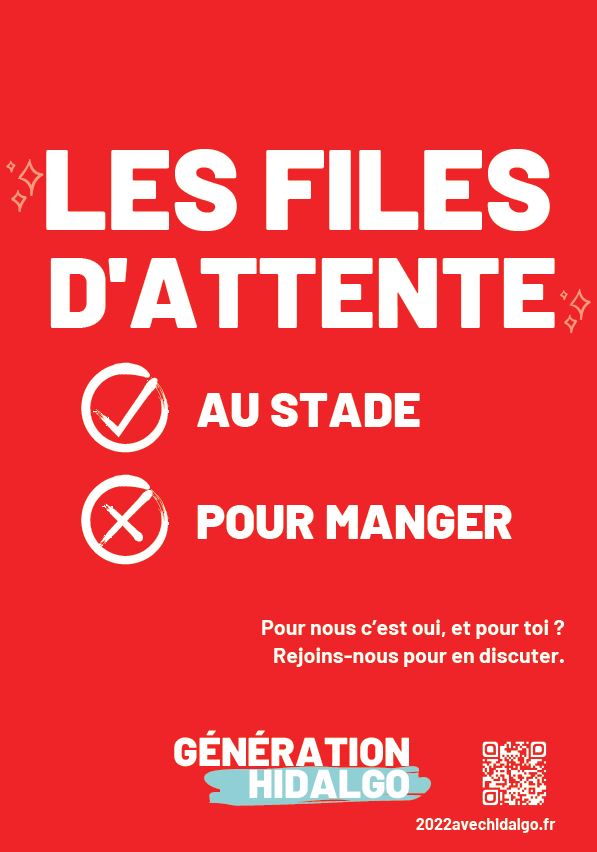 Affiche Génération Hidalgo : Des files d'attente au stade pas pour manger Affiche Génération Hidalgo : Des files d'attente au stade pas pour manger