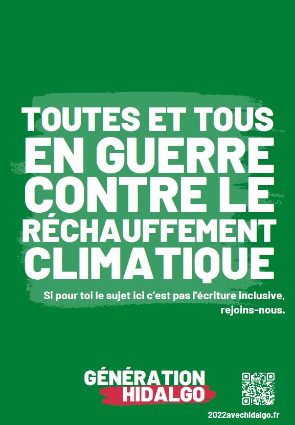 Affiche Génération Hidalgo : En guerre contre le réchauffement climatique Affiche Génération Hidalgo : En guerre contre le réchauffement climatique