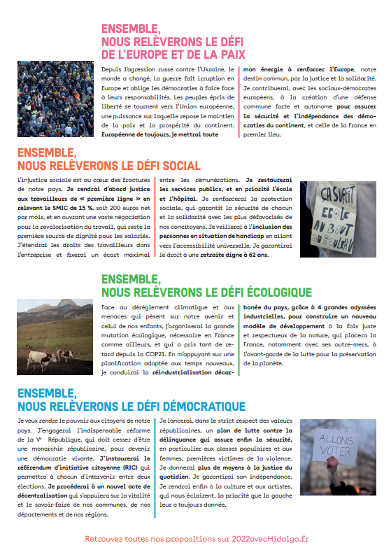 Profession de foi d'Anne Hidalgo Profession de foi d'Anne Hidalgo